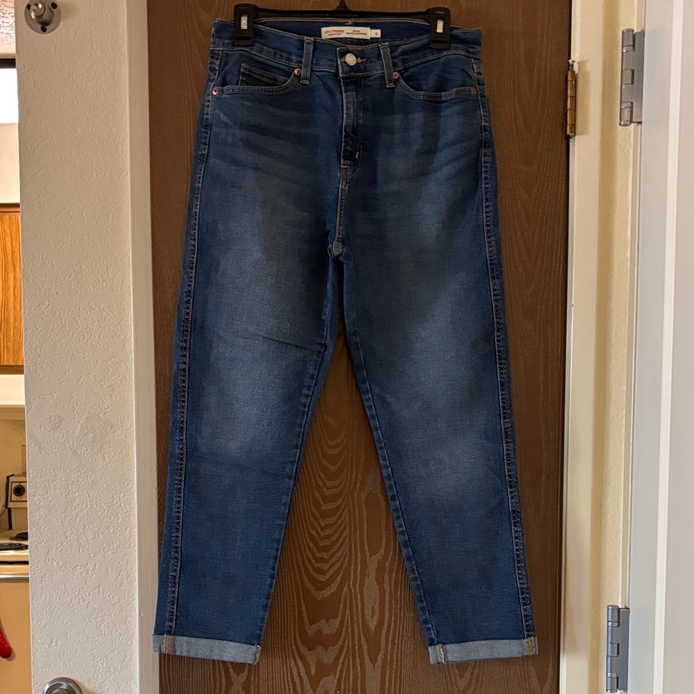 Casual Blue Boyfriend Jeans